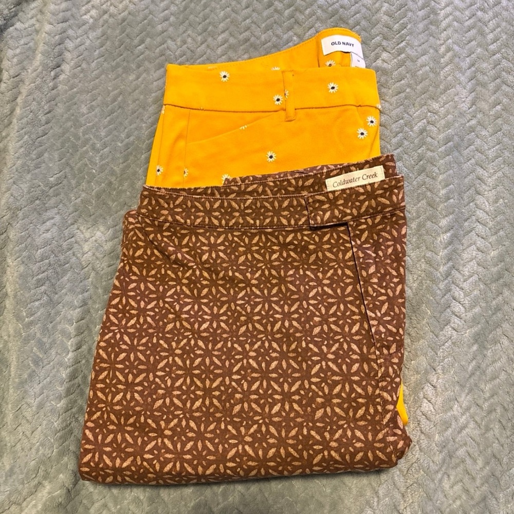 Women’s Old Navy Pixie Ankle Pants and Coldwater Creek Capris